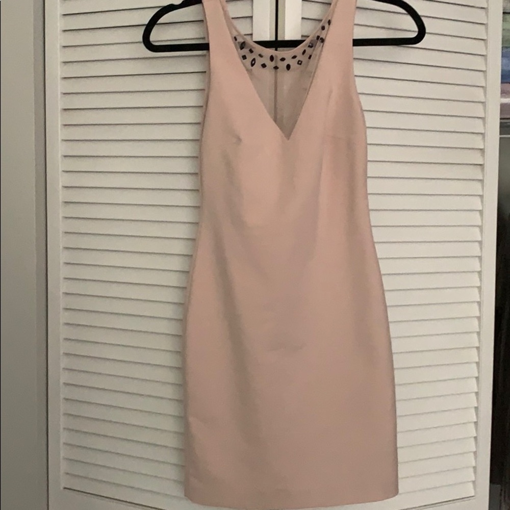 Zara TRF pale pink mini dress